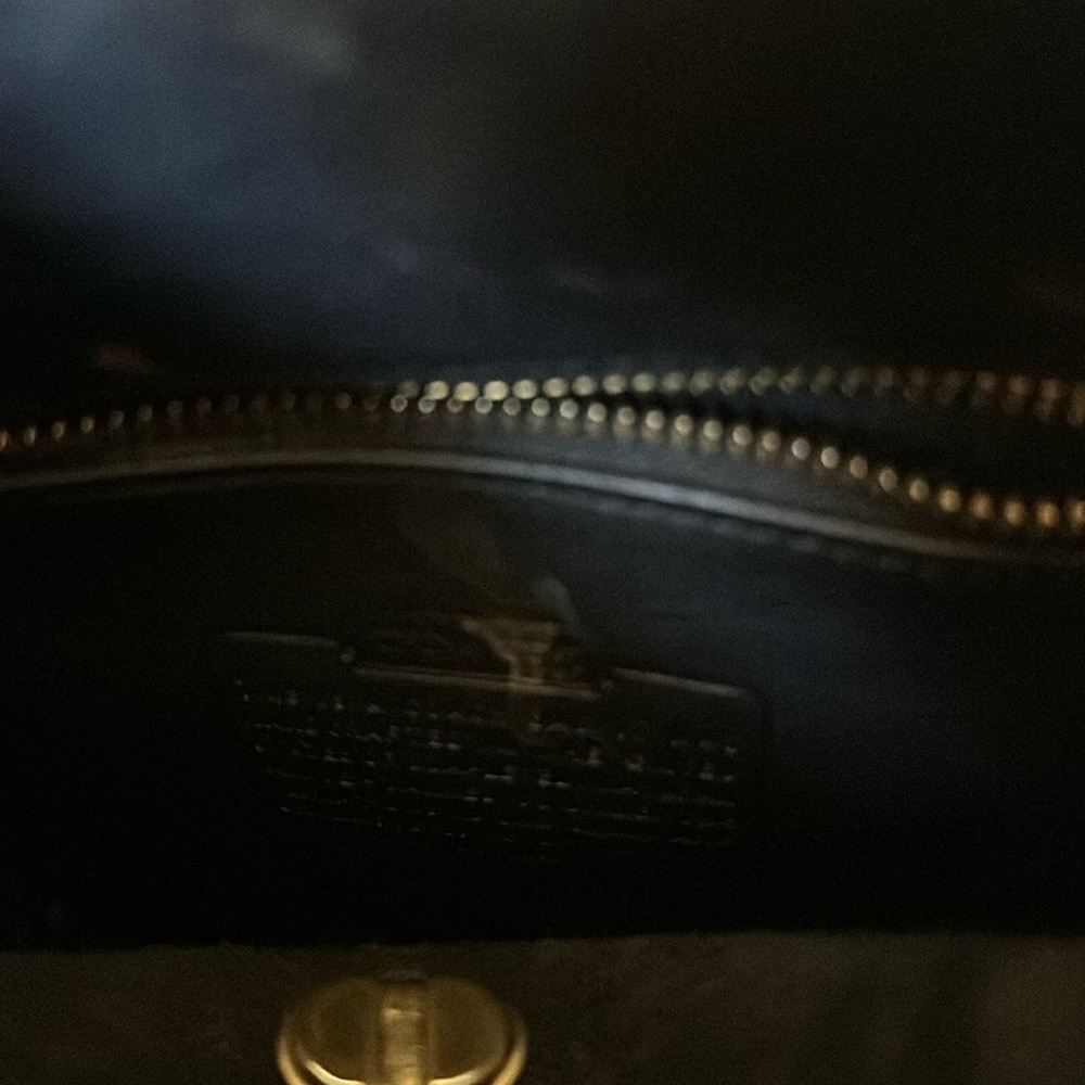 Vintage Authentic Black Leather Classic Coach Small Daypack - Picture 3 of 5